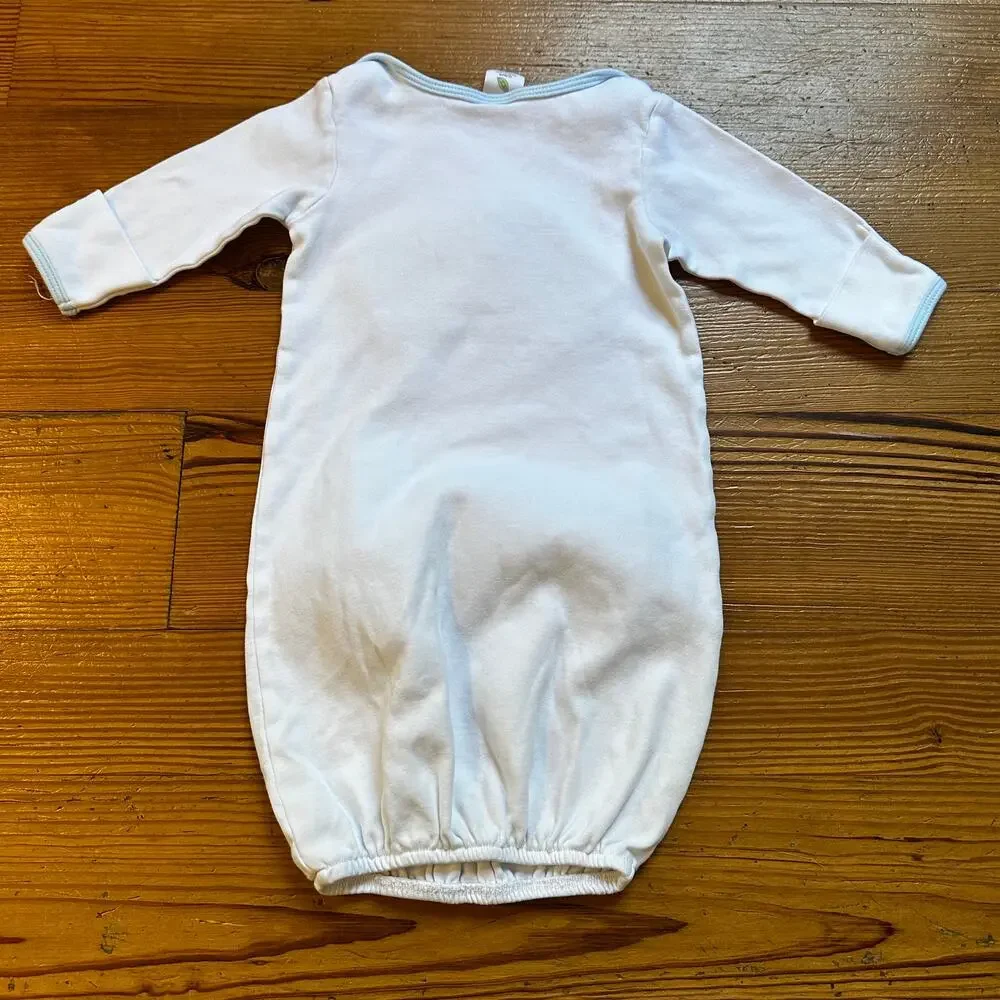 Starting Out white dog blocks‎ embroidered sleep dress SIZE 0-6M